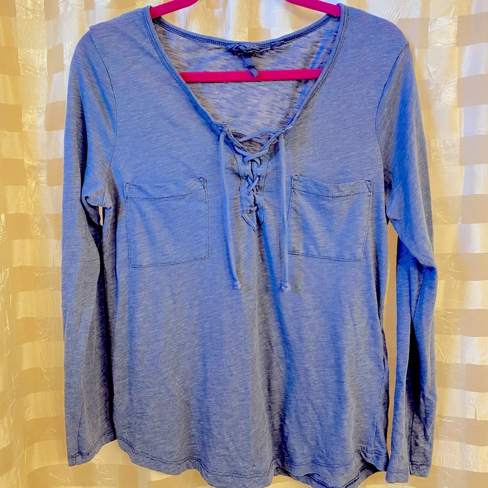 Blue long sleeve H&M shirt